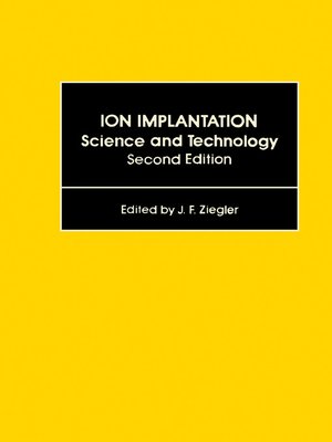 cover image of Ion Implantation Science and Technology